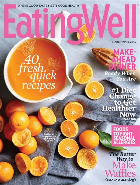 Eatingwell magazine news - January 17, 2024 by AbdulWaheed. In the world of culinary inspiration and healthy eating advice, Eating Well Magazine has been a staple for countless individuals striving for a balanced lifestyle. Unfortunately, as of [announcement date], the beloved magazine has been discontinued, leaving many readers nostalgic and curious about the reasons ...